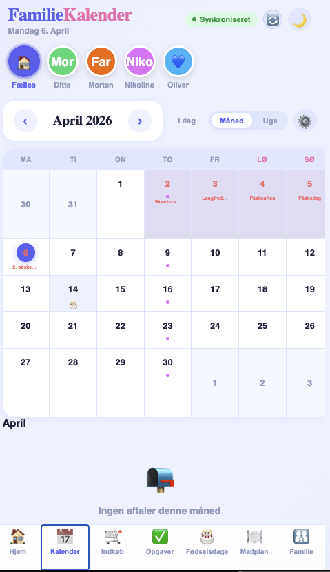 Kalender visning