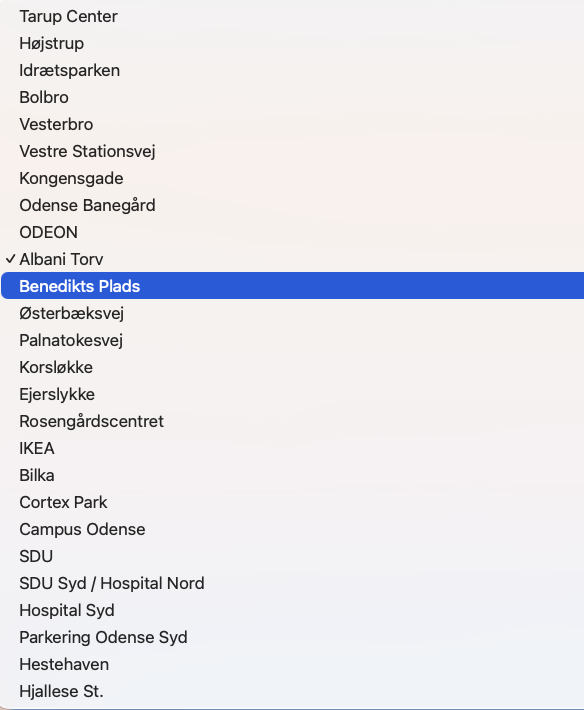 Stationsliste